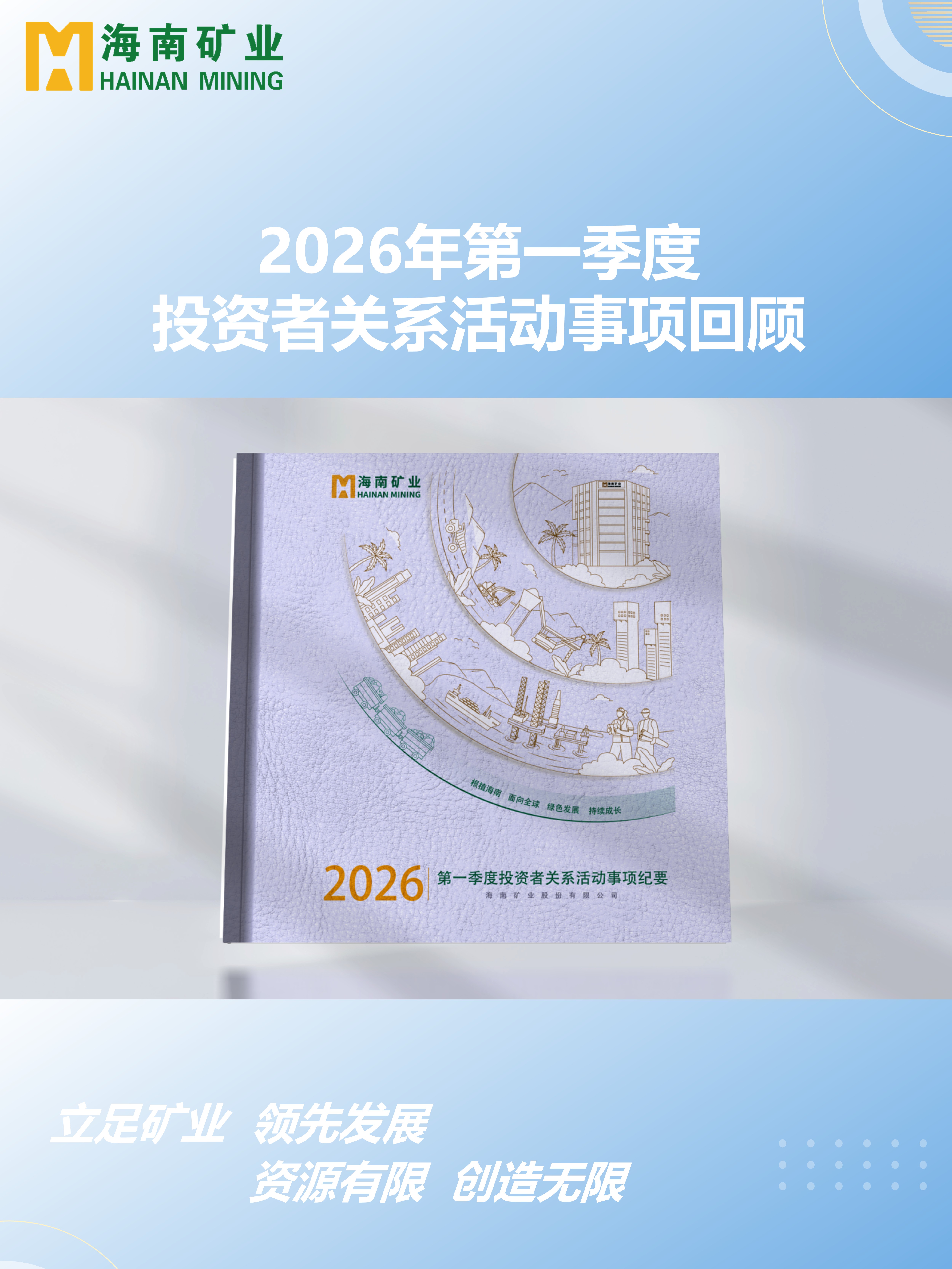 2026年第一季度投資者關系活動事項回顧